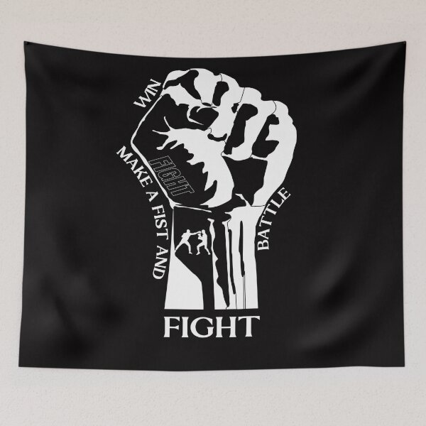 Item preview, MAKE A FIST AND FIGHT - BATTLE designed and sold by RANDOMNESS.