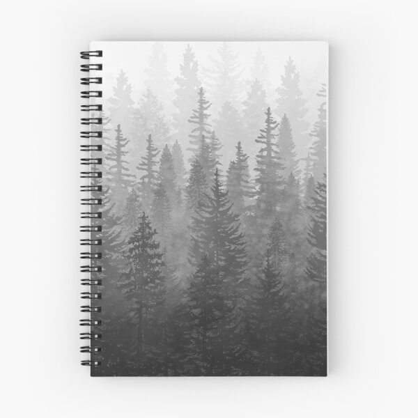 Item preview, My Misty Secret Forest - black & white designed and sold by maryedenoa.