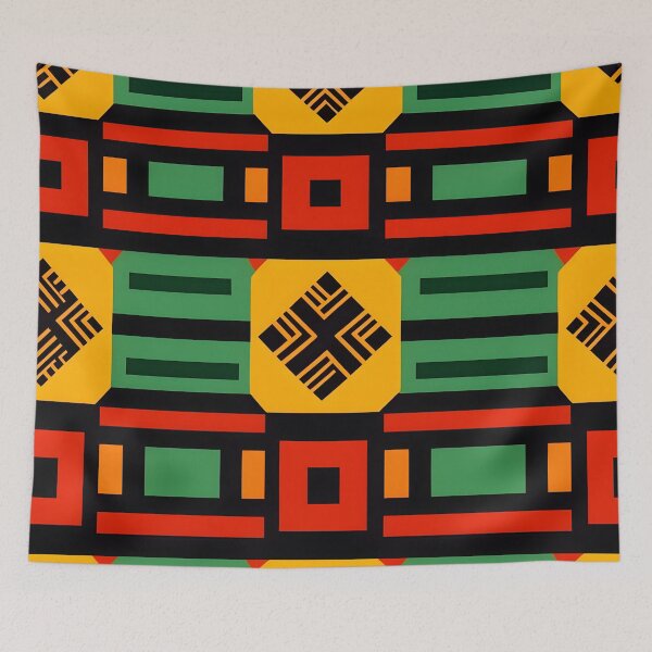 Item preview, Vibrant African Kente Pattern designed and sold by Logiamerch.