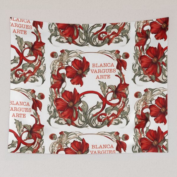 Item preview, Red flowers logo designed and sold by blanca-V-Art.