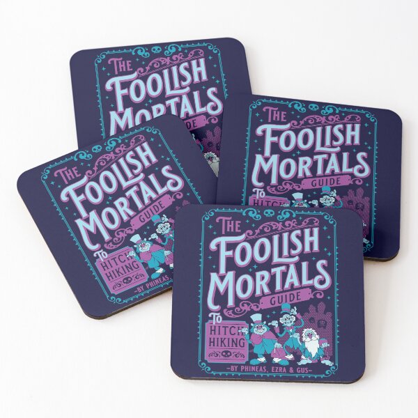 Item preview, Foolish Mortals Hitch Hikers Guide - Creepy Cute Vintage Cartoon designed and sold by Nemons.