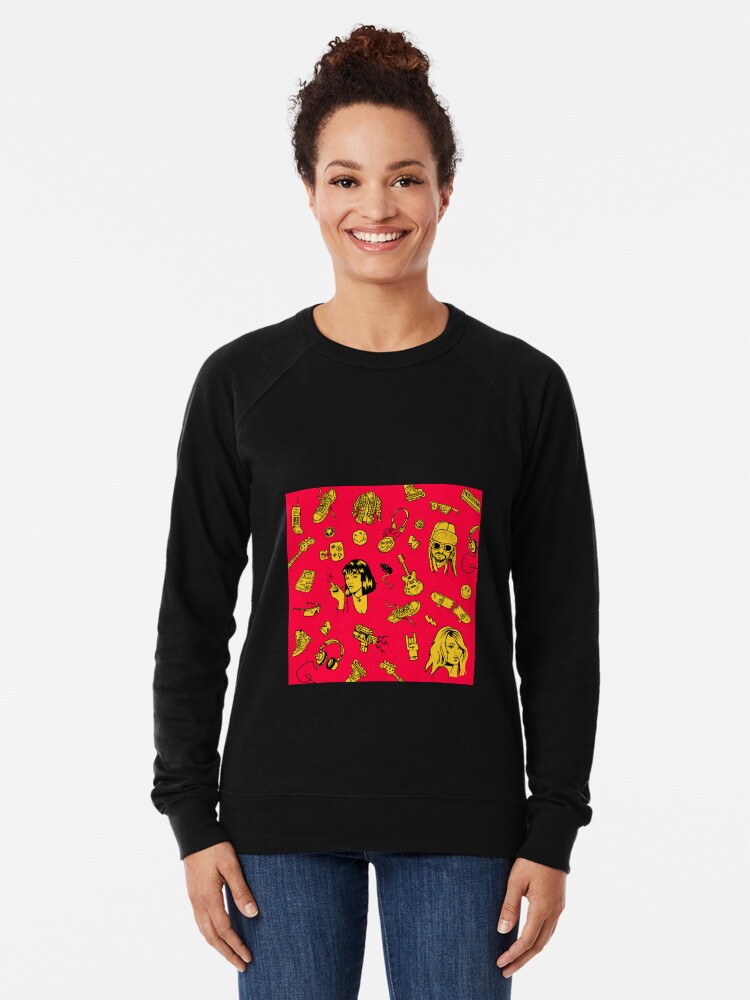 90 S Pop Culture Pattern Lightweight Sweatshirt By Mooimafish3