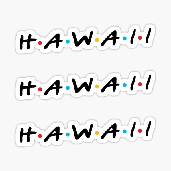 "Hawaii" Sticker for Sale by haztx Redbubble