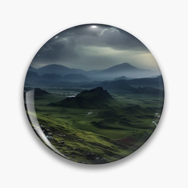Artikelvorschau, Grüne Hochlandlandschaft entworfen und verkauft von Fantasy Masterpiece.