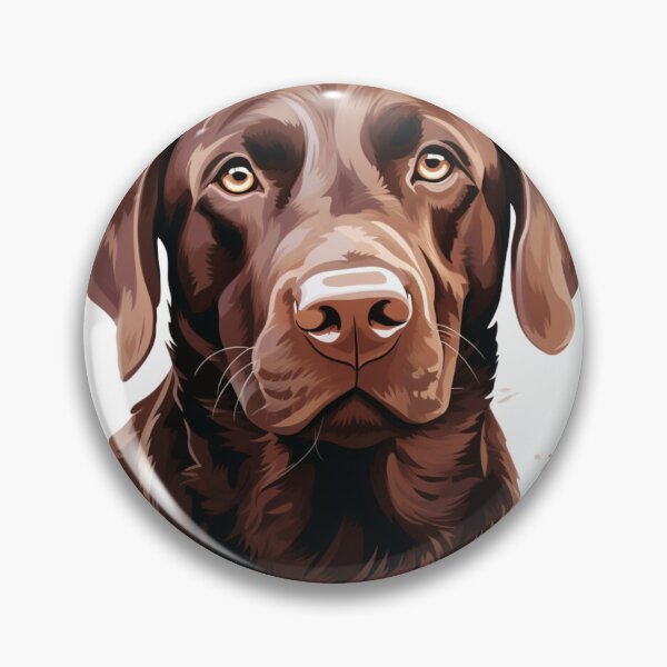 Aperçu de l'œuvre Chocolate Lab, Watercolor painting, créée et vendue par MendaciousMina.