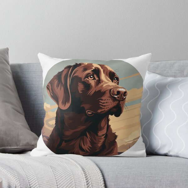 Artikelvorschau, Chocolate Lab, Portrait entworfen und verkauft von MendaciousMina.