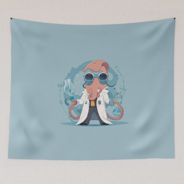 Item preview, crazy scientist octopus designed and sold by Majkel & Majkel.