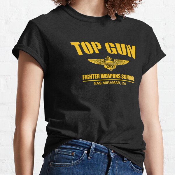 Women's Top Gun Distressed Fighter Weapons School T-Shirt