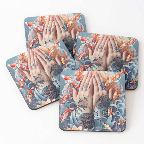 Item preview,  "Graceful Koi: Thai-Style Soft Color Tattoo on Hand" designed and sold by Best-Art-32.