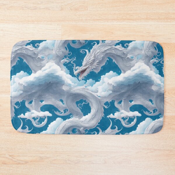 Item preview, White dragon, clouds designed and sold by CoolPixels.
