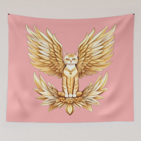 Item preview, Gold winged kitty  designed and sold by Roxburylane.