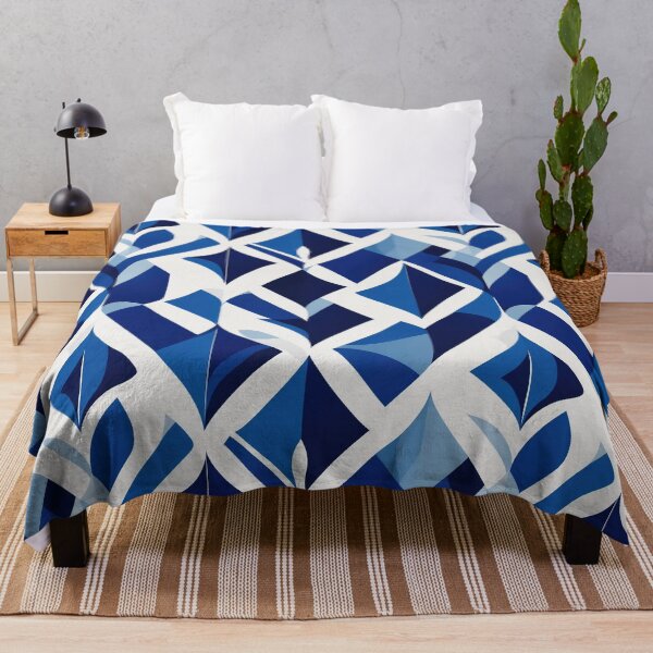 Item preview, White and blue pattern designed and sold by CoolPixels.