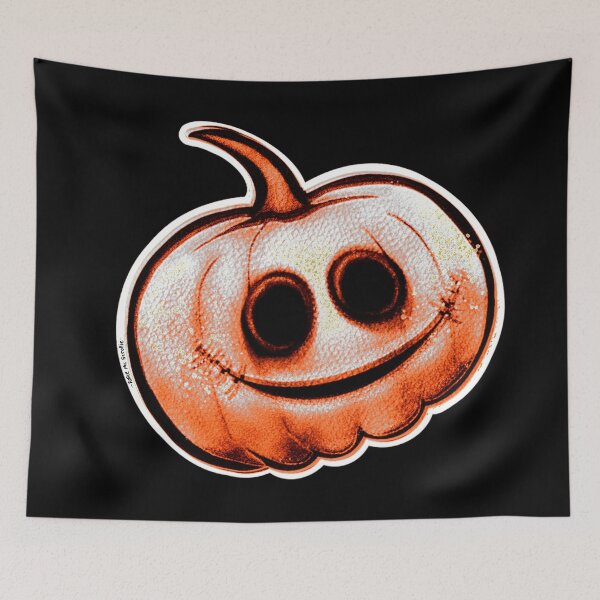 Item preview, Spooky Orange Halloween Pumpkin designed and sold by RollmcSroll.