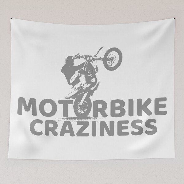 Item preview, Motorbike Craziness Logo - Grey designed and sold by MCYouTube.
