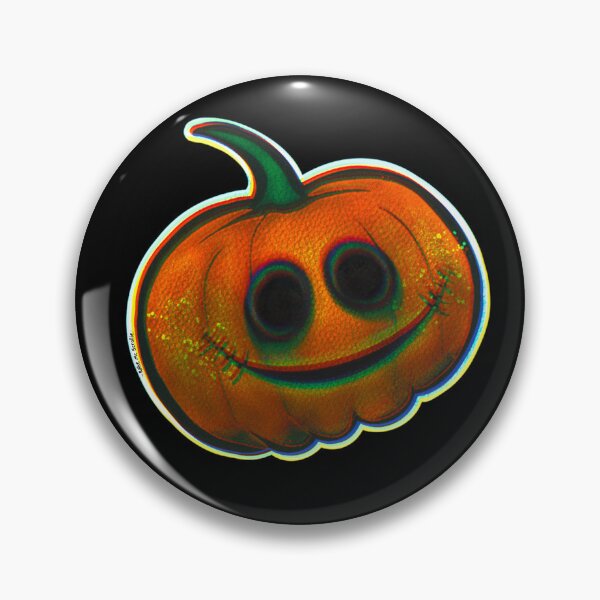 Item preview, Spooky Orange Halloween Pumpkin designed and sold by RollmcSroll.