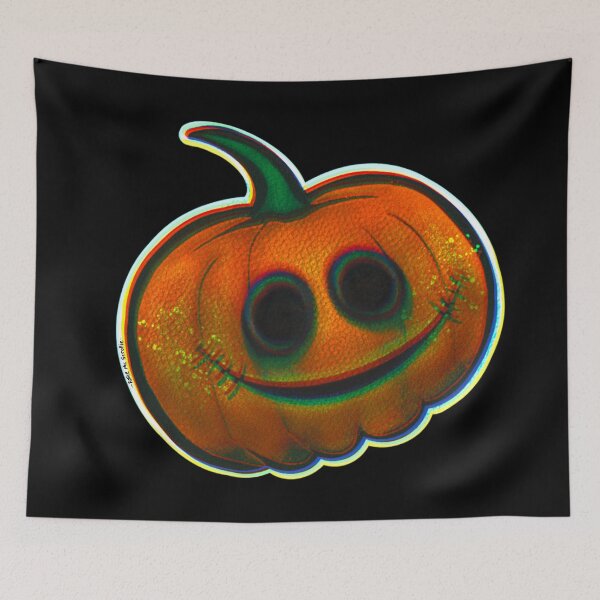 Item preview, Spooky Orange Halloween Pumpkin designed and sold by RollmcSroll.