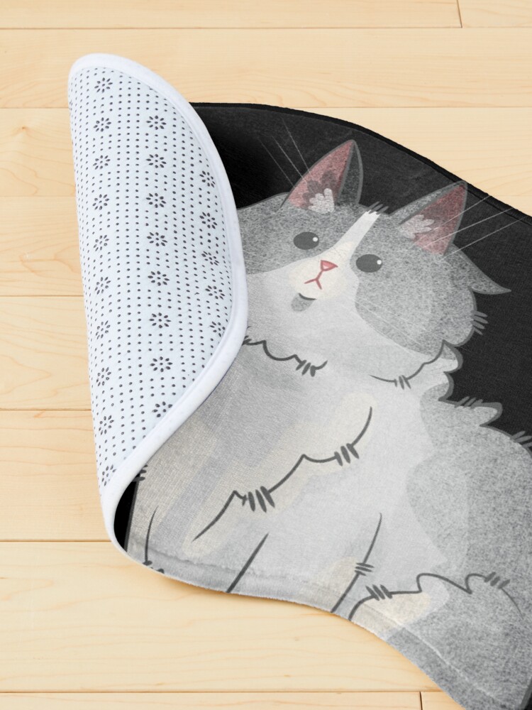 Thumbnail 4 of 5, Pet Mat, Blue Bicolor Turkish Angora - Cat lovers gifts designed and sold by FelineEmporium.