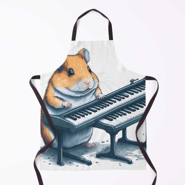 Item preview, Hamster playing a keyboard instrument. Hamster band. designed and sold by Animal-petshop.