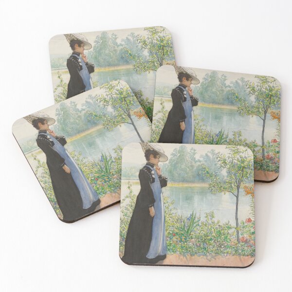 Item preview, Karin by the Shore (1908) - Carl Larsson designed and sold by SALON DES ARTS.