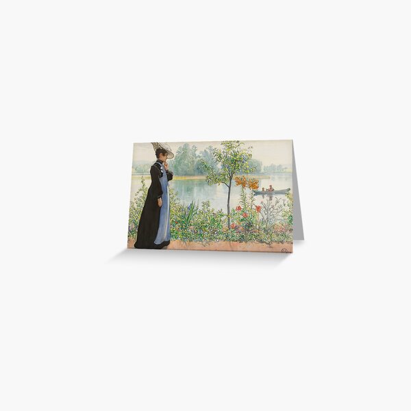 Item preview, Karin by the Shore (1908) - Carl Larsson designed and sold by SALON DES ARTS.