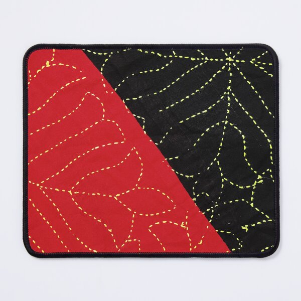 Item preview,  Black and red Nakshi kantha or embroidered quilt  designed and sold by FCEalin.