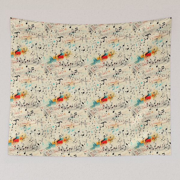 Item preview, Modern design reminiscent of patterns in the style of sheet music designed and sold by Pflugart.