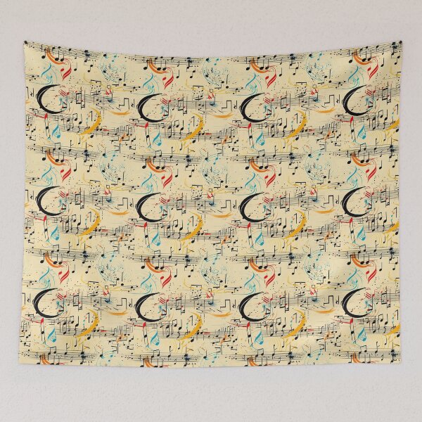 Item preview, Modern design reminiscent of patterns in the style of sheet music designed and sold by Pflugart.