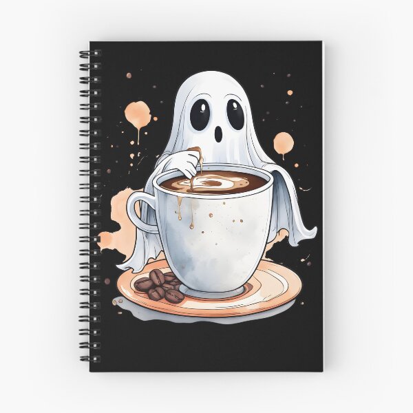 Item preview, Caffeine Addict Halloween Ghost XII designed and sold by DevemDavam.