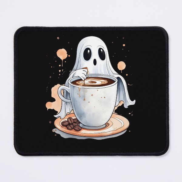 Item preview, Caffeine Addict Halloween Ghost XII designed and sold by DevemDavam.