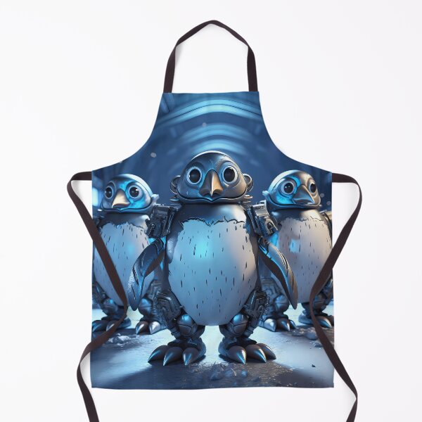 Item preview, “Blue Mech Penguins: A Digital Dive” designed and sold by Art-Vortex-fr.