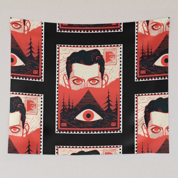 Item preview, Dystopian Pyramid postal stamp- Futuristic  designed and sold by octoboobs.