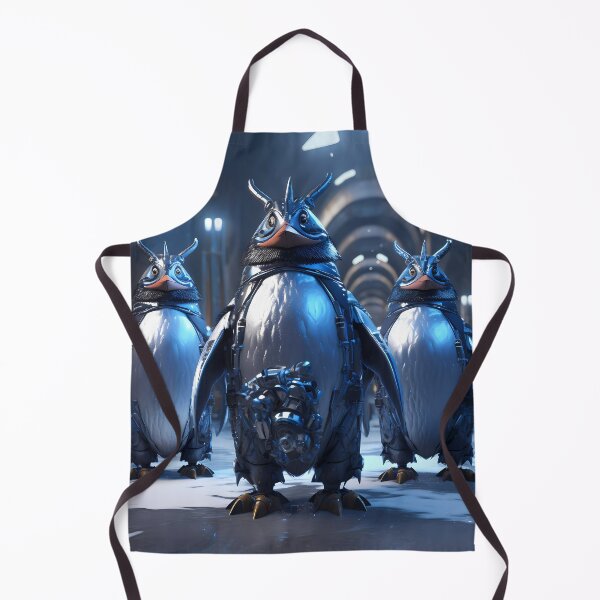 Item preview, “Blue Mech Penguins: A Digital Dive” designed and sold by Art-Vortex-fr.