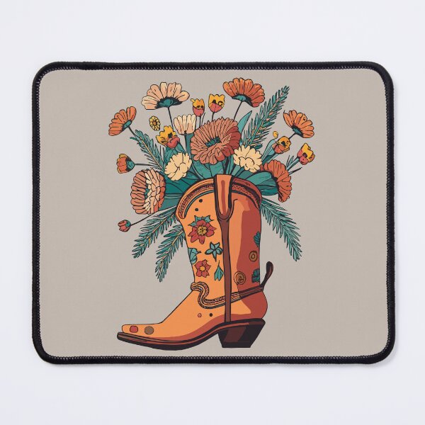 Item preview, Rustic Floral Rodeo Boots designed and sold by EmeraldeaArt.