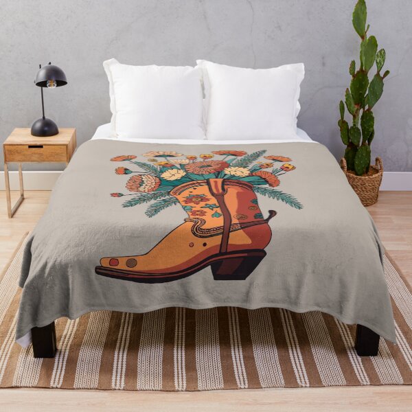 Item preview, Rustic Floral Rodeo Boots designed and sold by EmeraldeaArt.