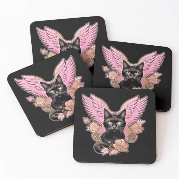 Item preview, Pink kitty wings  designed and sold by Roxburylane.