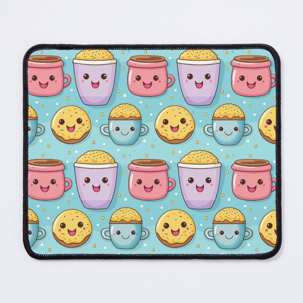 Item preview, xSweet Mornings: Seamless Patterns of Morning Coffee Cups, Doughnuts, Cookies, and Cakes designed and sold by AlienSkinEyes.