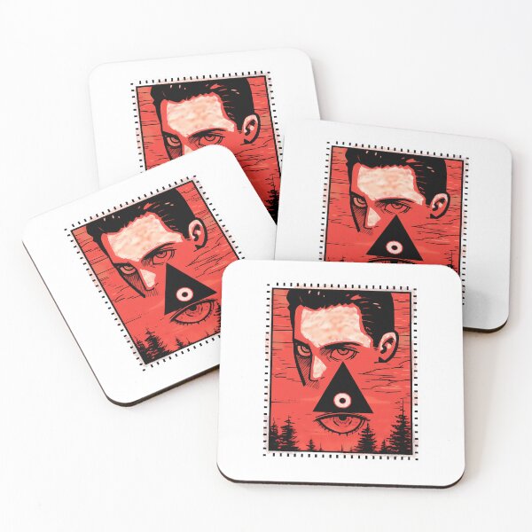 Item preview, Dystopian surrealist eye postal stamp- Futuristic  designed and sold by octoboobs.
