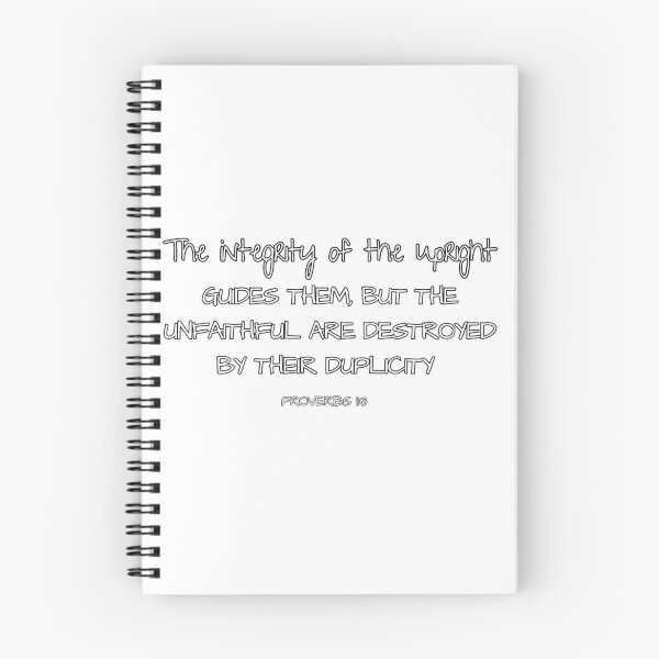 Item preview, Proverbs 3:11 The integrity of the upright guides them, but the unfaithful are destroyed by their duplicity. designed and sold by culasse06.