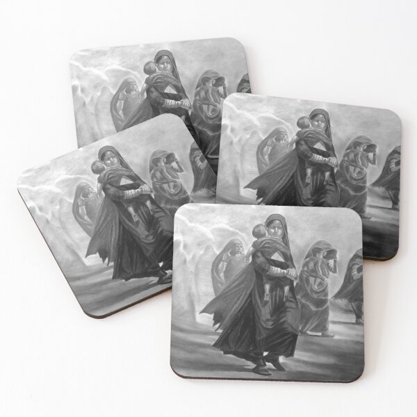 Item preview, Village women Travelling in storm monochrome Drawing  designed and sold by MubaraksArt.