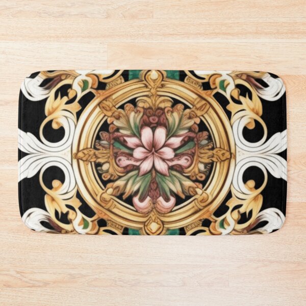 Item preview, gold floral Victorian design  designed and sold by Roxburylane.