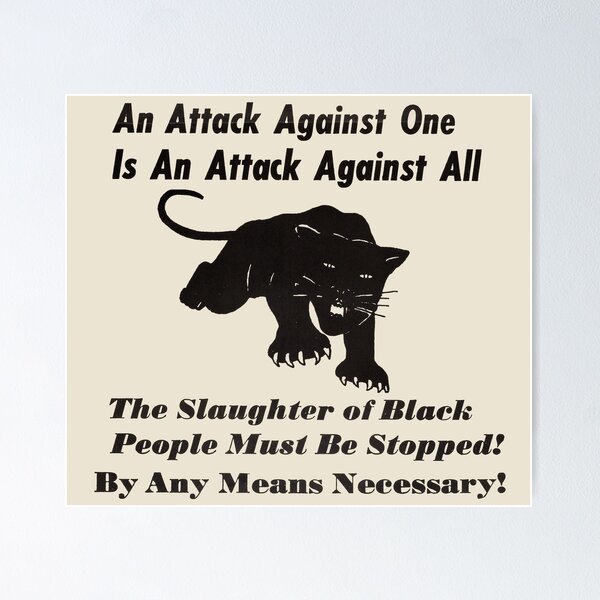 Item preview, Black Panther Movement Poster designed and sold by mooimafish3.
