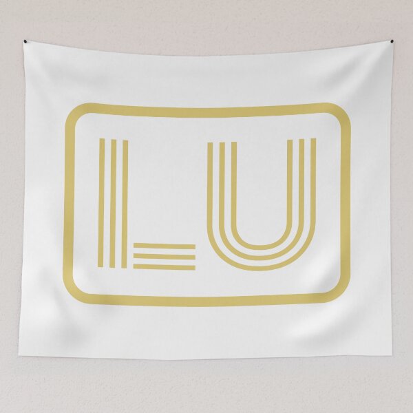 Item preview, LU Initials Gold Geometric Letters designed and sold by Jeallan Designs.