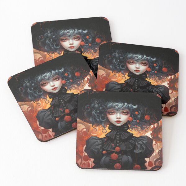Item preview, Charismatic Charm: Girl in Black Hat Illustration designed and sold by artmm7.