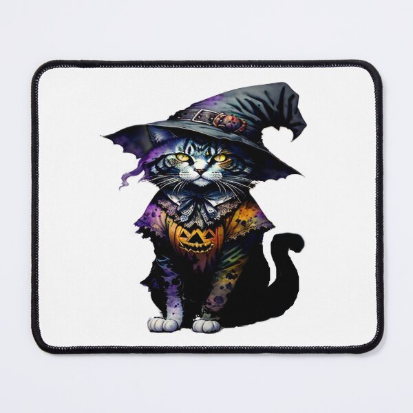 Item preview, Cute Witch cat Halloween Hallows Eve Art designed and sold by sdartproject.