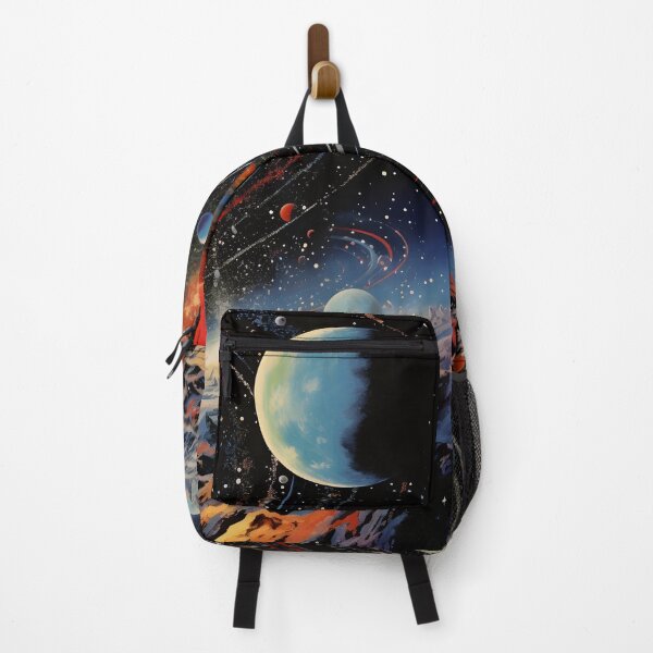Item preview, Abstract Cosmic Landscape of Solar System, Extraterrestrial Surface, Planets and Shining Stars designed and sold by Je-we.