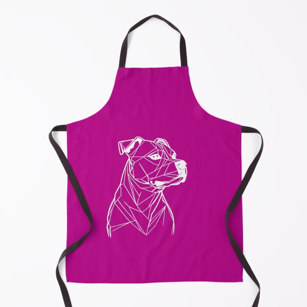 Item preview, White Line Staffy Violet Pink BG designed and sold by DiscoGypsyFish.