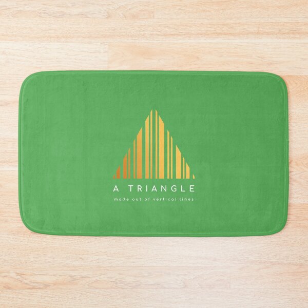 Item preview, Yellow Triangle Made Out Of Vertical Lines designed and sold by jenmountainen.