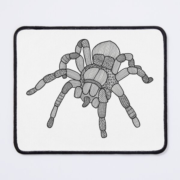 Item preview, Creepy Crawly Black and White Spider Illustration designed and sold by cherdoodles.