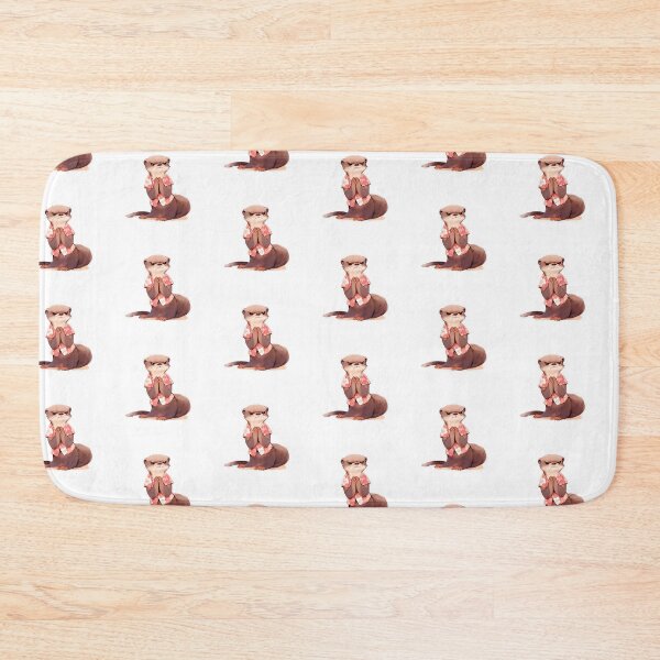 Item preview, Angry Otter Cute Animal Art Laptop Sticker and Shirt Design with White Background by Zeesdesign on Redbubble designed and sold by ZEESDESIGN.