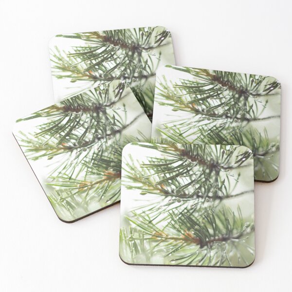 Item preview, wet spruce twig after rain designed and sold by LiubovAvdeeva.